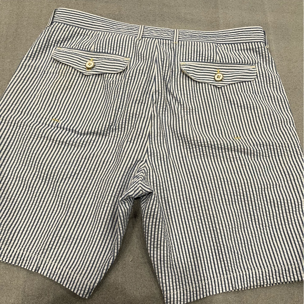 Robert Graham Hawkes Ball Seersucker Shorts 36 Classic Fit Blue Preppy Gingham - Picture 9 of 10